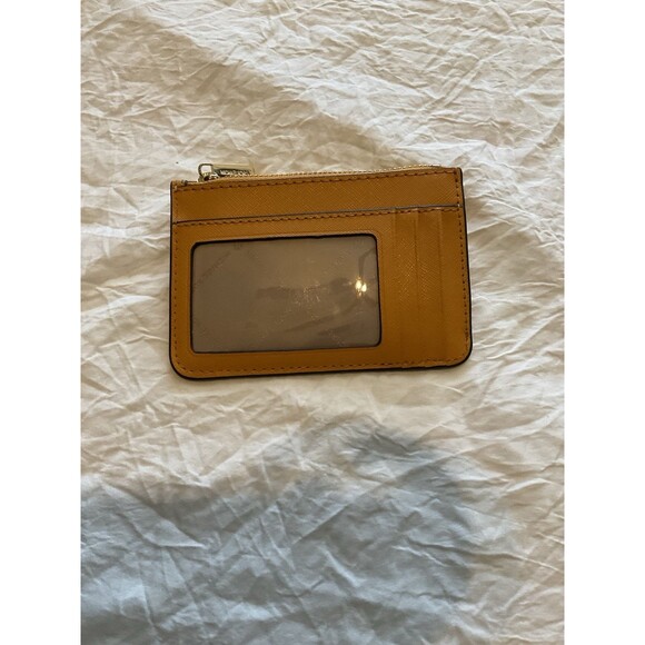 Michael Kors Jet Set, Travel, Small, Top Zip, Coin Keychain Wallet, Marigold - Picture 3 of 5